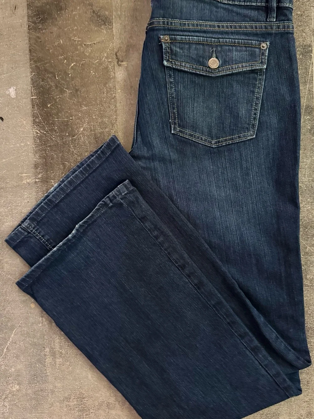 Banana Republic Women's Dark Wash Straight-Leg Jeans